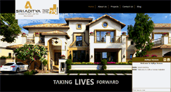 Desktop Screenshot of adityahomes.com