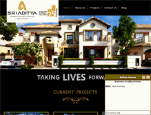 Tablet Screenshot of adityahomes.com